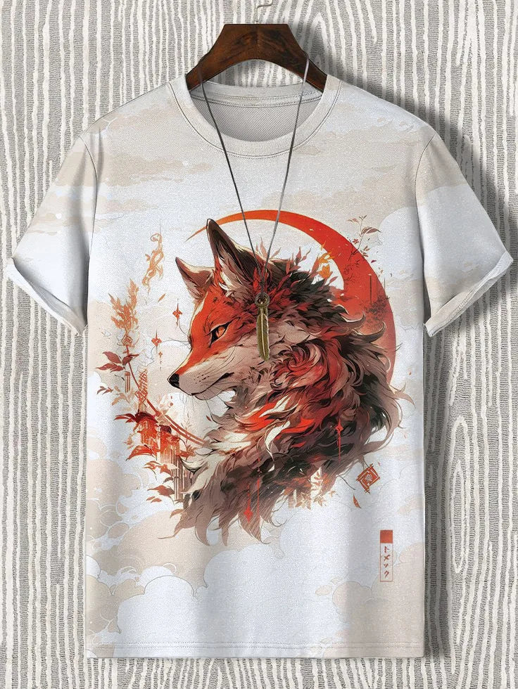 Men's T-Shirt Japanese Style Samurai 3D