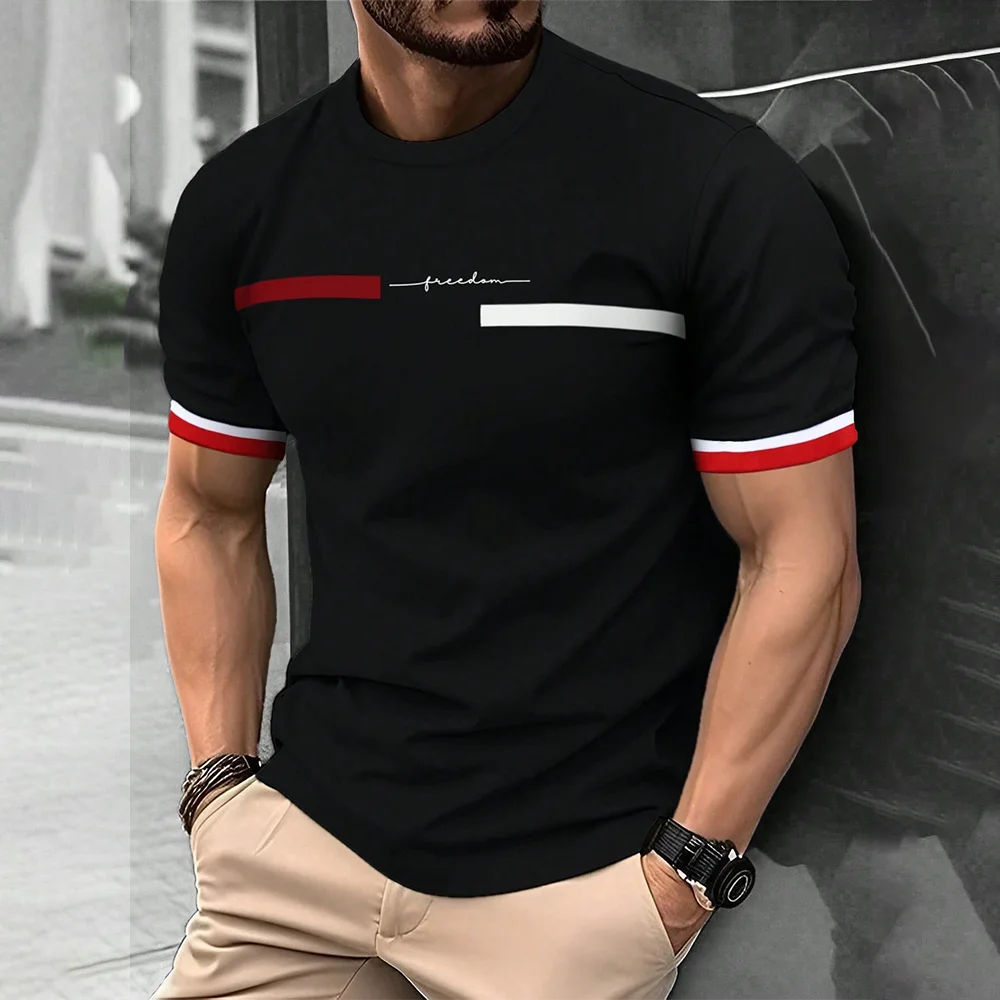 2024 Men's Street T-shirt Summer Men's 3D