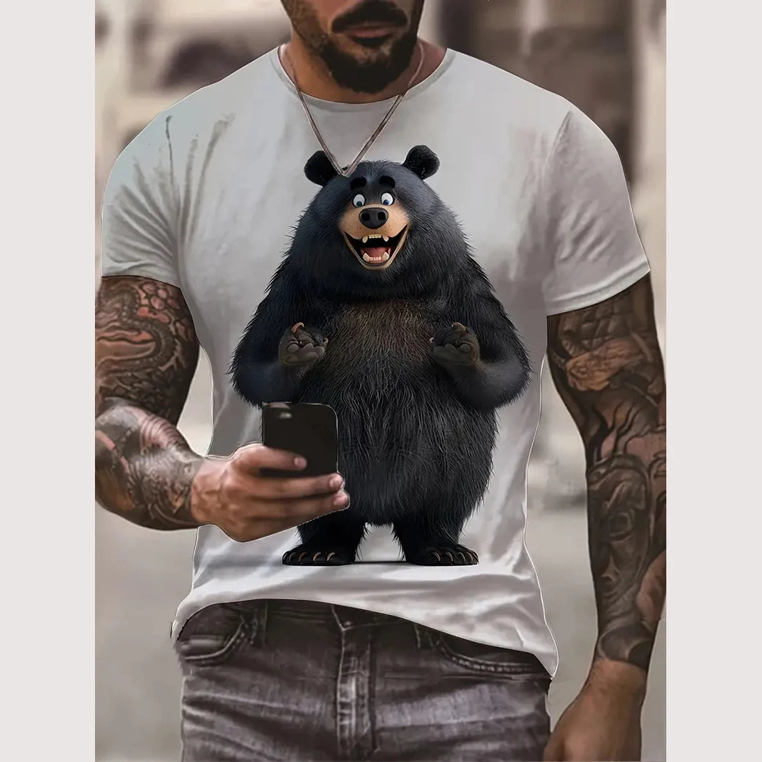 Men's T Shirt Cat Fashion