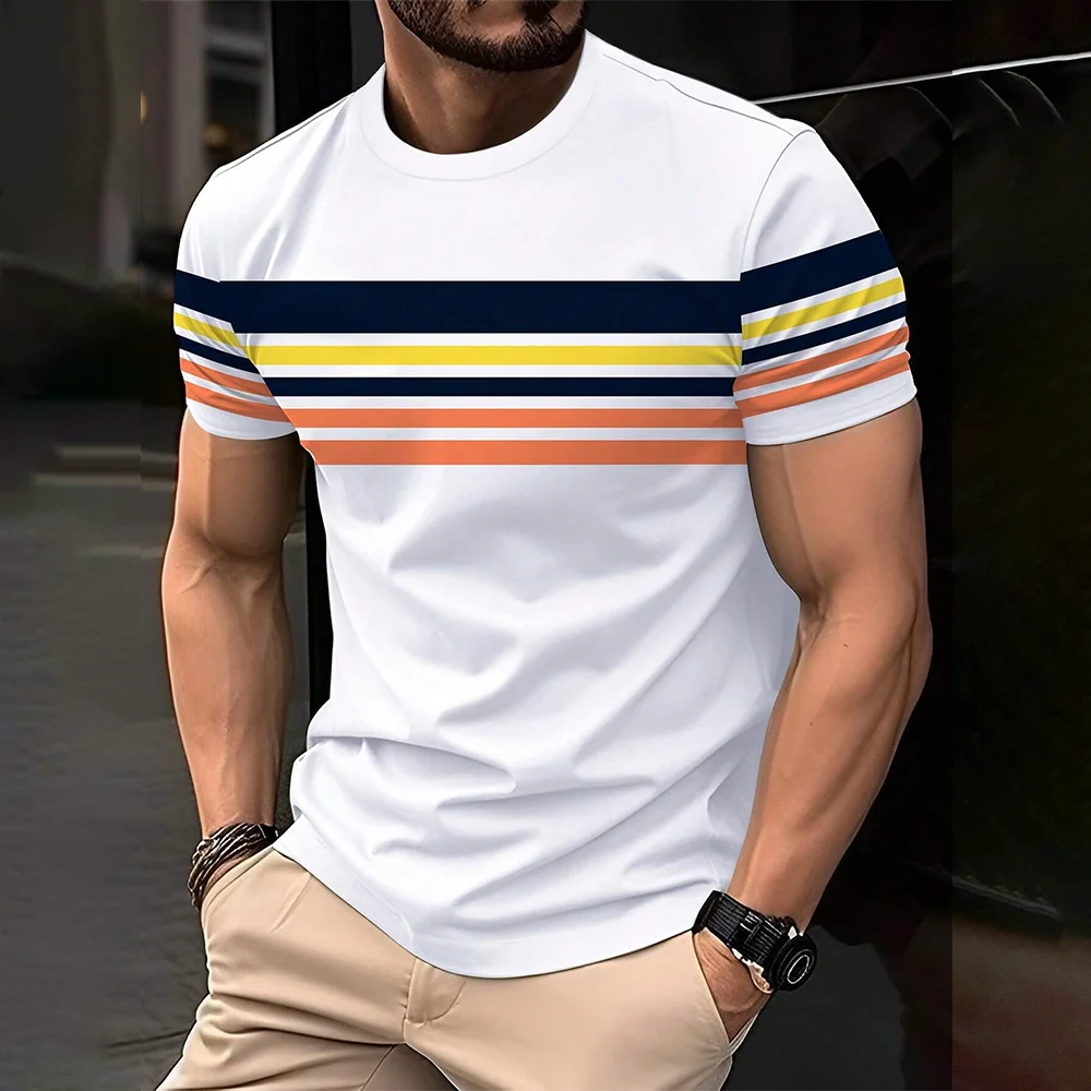 2024 Men's Street T-shirt Summer Men's 3D