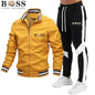 HUGO BOSS APPAREL 2024 Mens Tracksuits Men Sets Sweatshirt+sweatpants