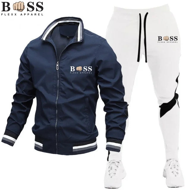 HUGO BOSS APPAREL 2024 Mens Tracksuits Men Sets Sweatshirt+sweatpants