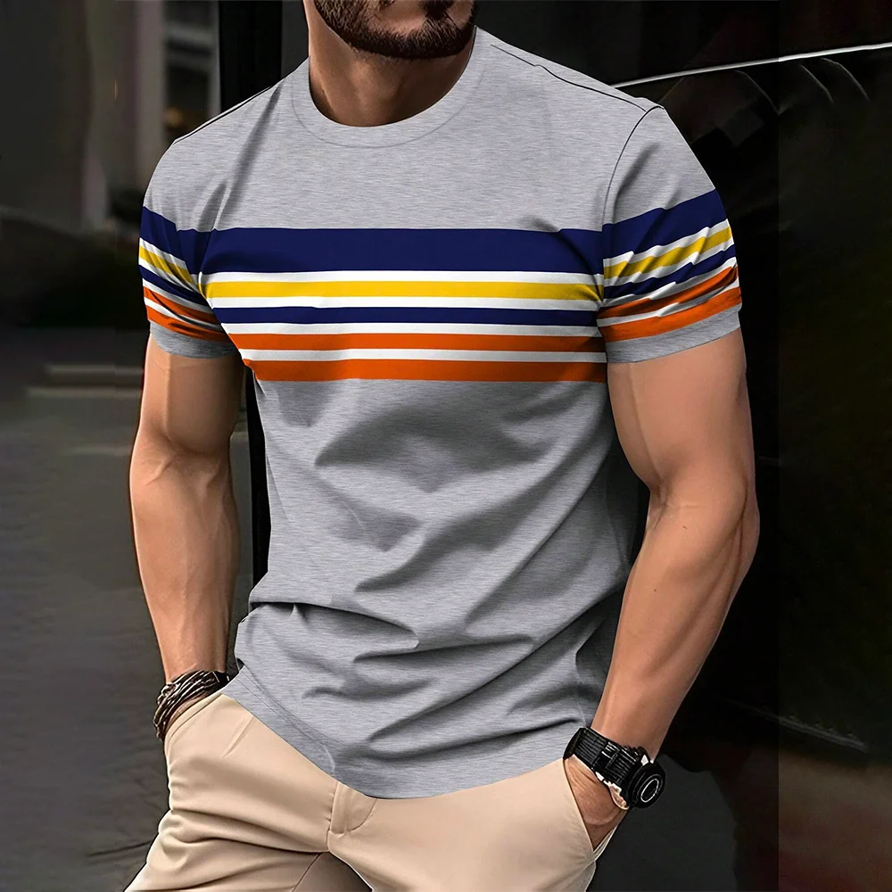 2024 Men's Street T-shirt Summer Men's 3D