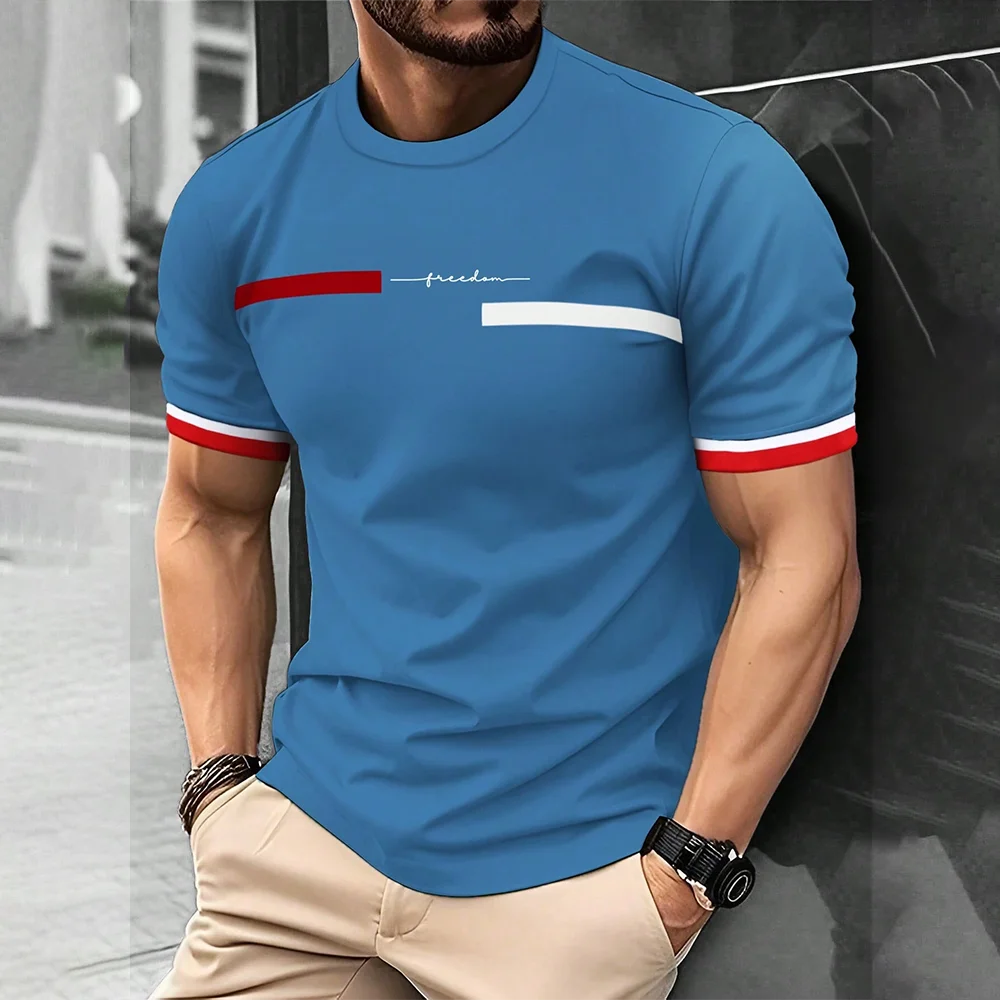 2024 Men's Street T-shirt Summer Men's 3D