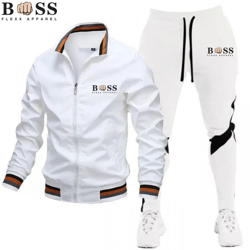 HUGO BOSS APPAREL 2024 Mens Tracksuits Men Sets Sweatshirt+sweatpants