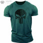 Men's T Shirt 3d Print Military Patriotic Skull