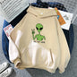 Green Alien  Hoodie Pullover