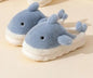 Funny Animal Shark Cotton Slippers Women's