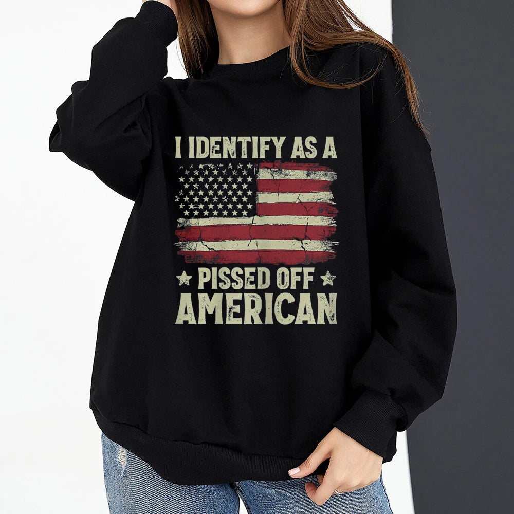 Vintage American Flag Pullover