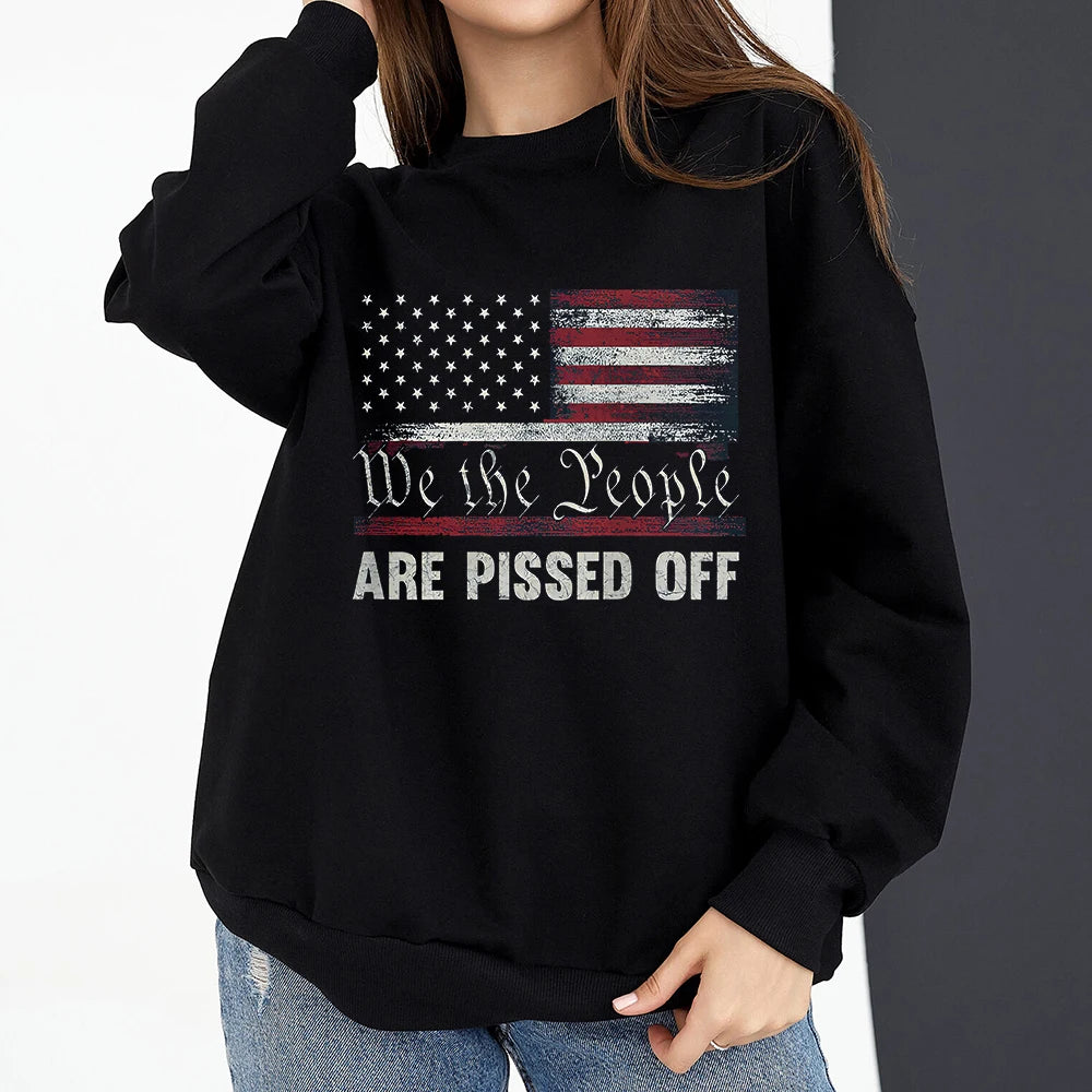 Vintage American Flag Pullover