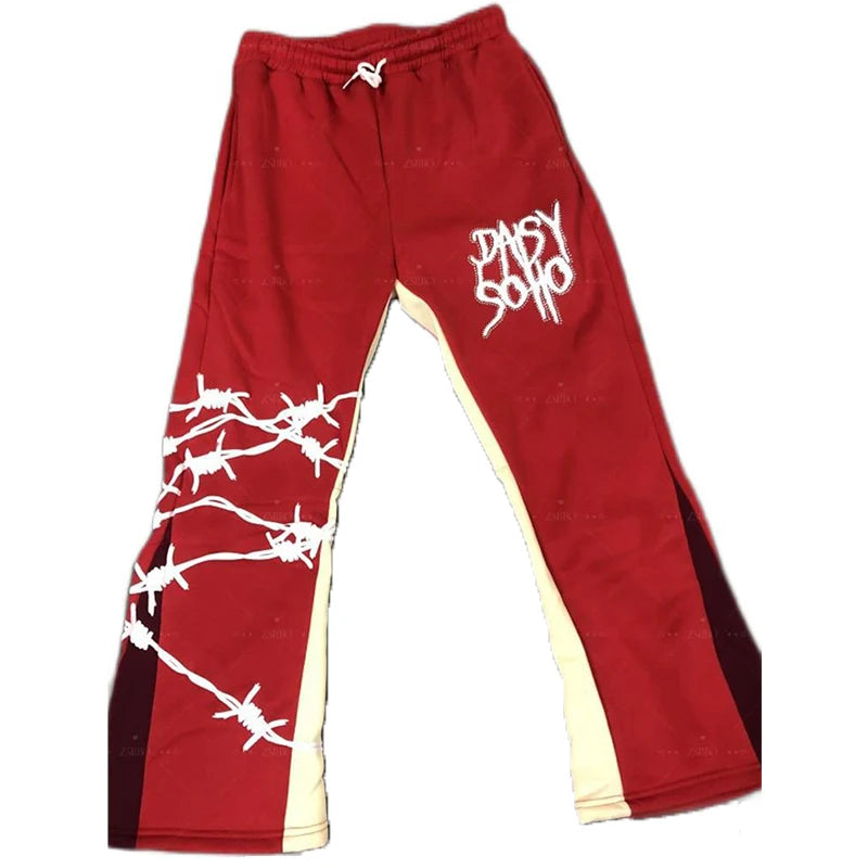 Hip Hop Y2K  Pants-Top