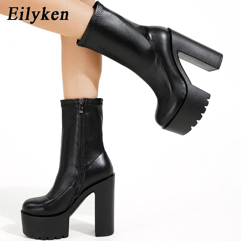 Winter Chunky High Women Boots