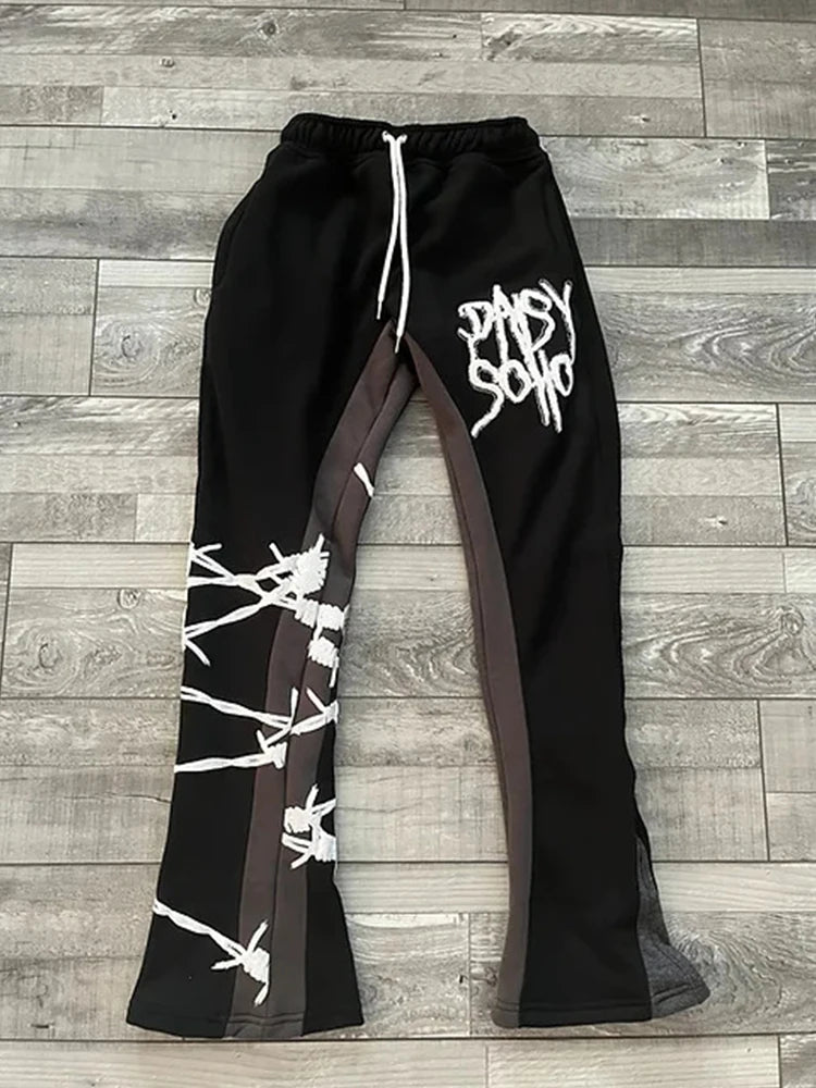 Hip Hop Y2K  Pants-Top