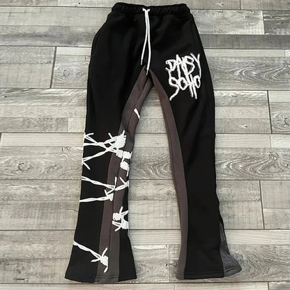 Hip Hop Y2K  Pants-Top