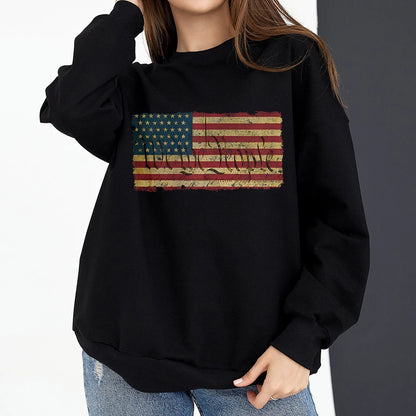 Vintage American Flag Pullover