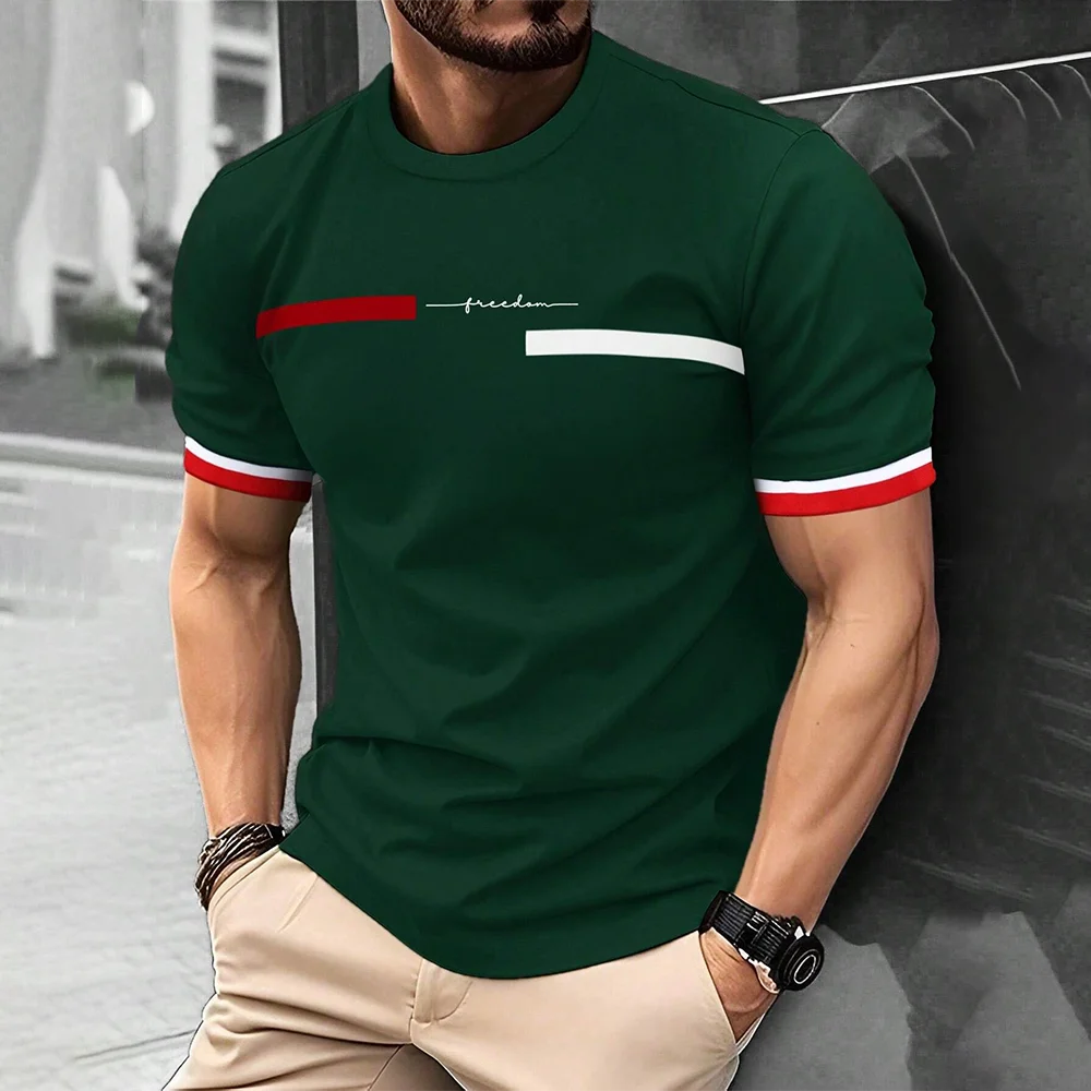 2024 Men's Street T-shirt Summer Men's 3D