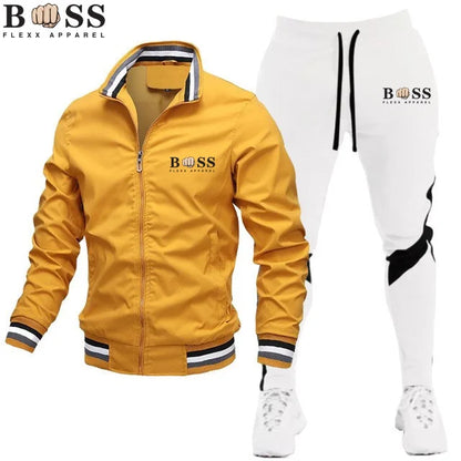 HUGO BOSS APPAREL 2024 Mens Tracksuits Men Sets Sweatshirt+sweatpants