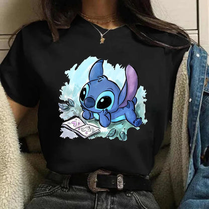 Disney Funny Cartoon T Shirt Women