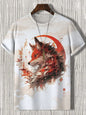 Men's T-Shirt Japanese Style Samurai 3D