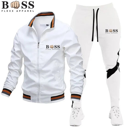 HUGO BOSS APPAREL 2024 Mens Tracksuits Men Sets Sweatshirt+sweatpants