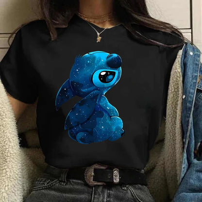 Disney Funny Cartoon T Shirt Women