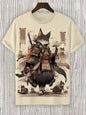 Men's T-Shirt Japanese Style Samurai 3D